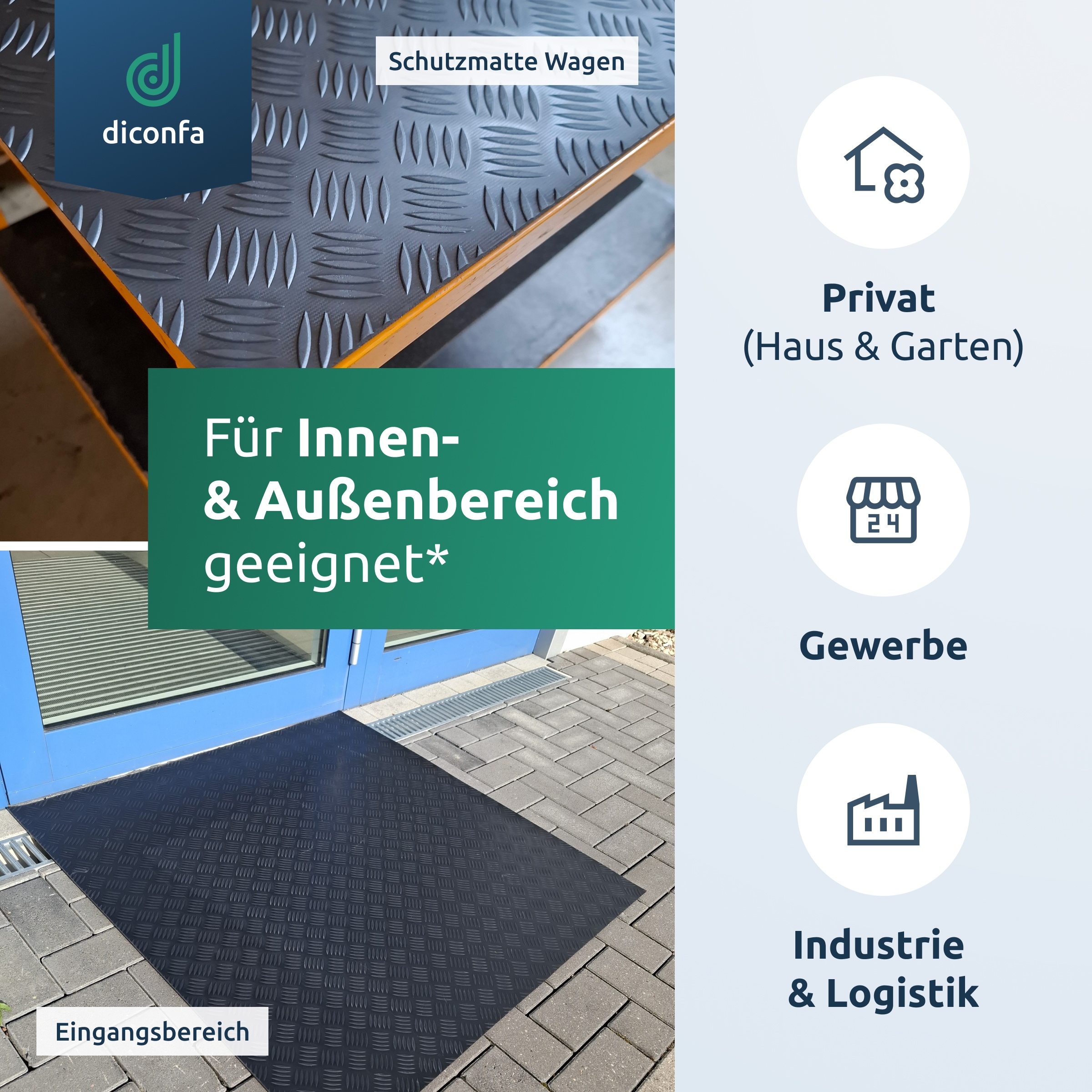 Hammerschlagmatte 3mm stark nach Maß