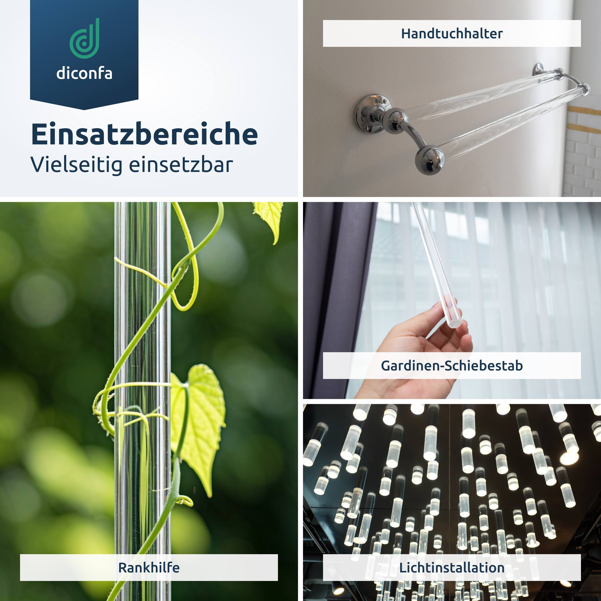 Acrylglas farblos Rundstab nach Maß