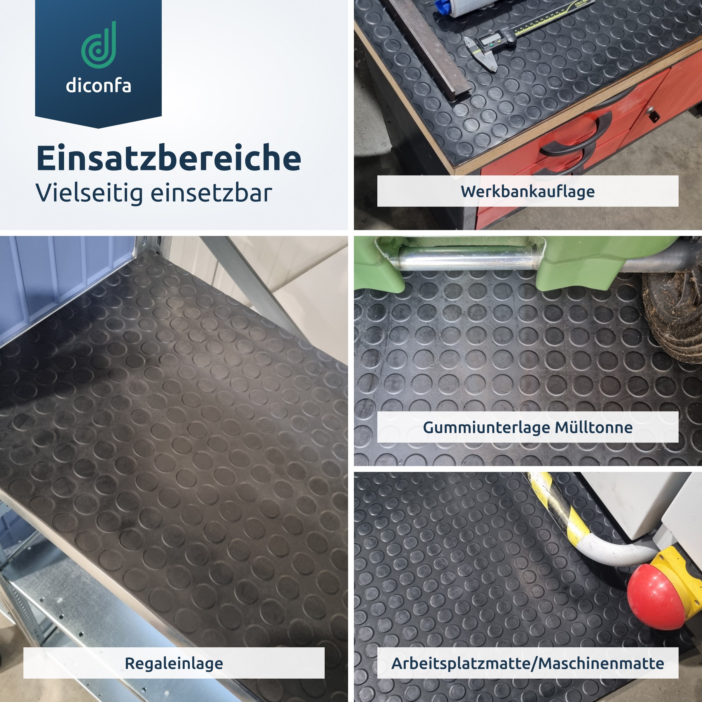 Noppenmatte Gummimatte 3 mm stark