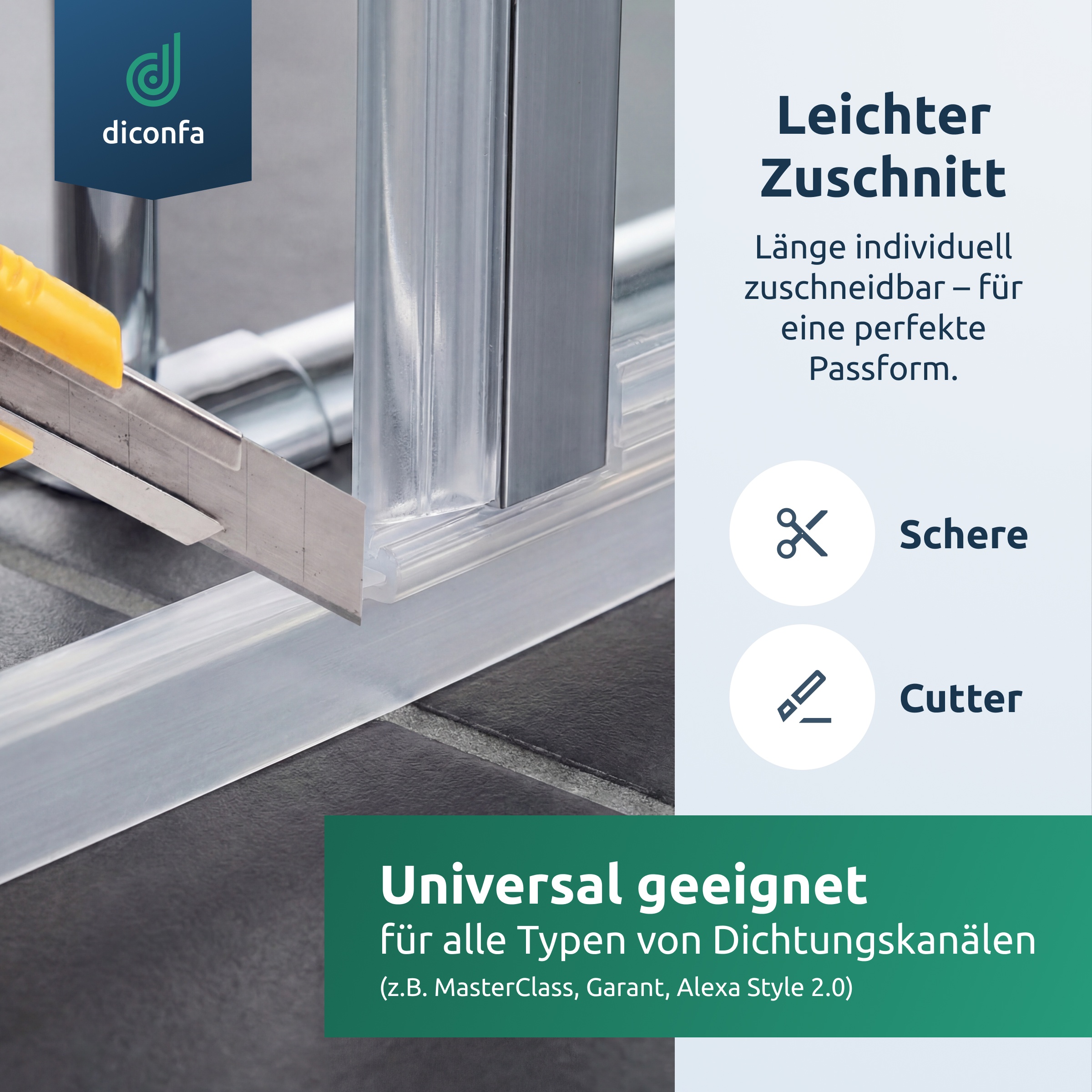 PVC Einschubdichtung 6 mm breit