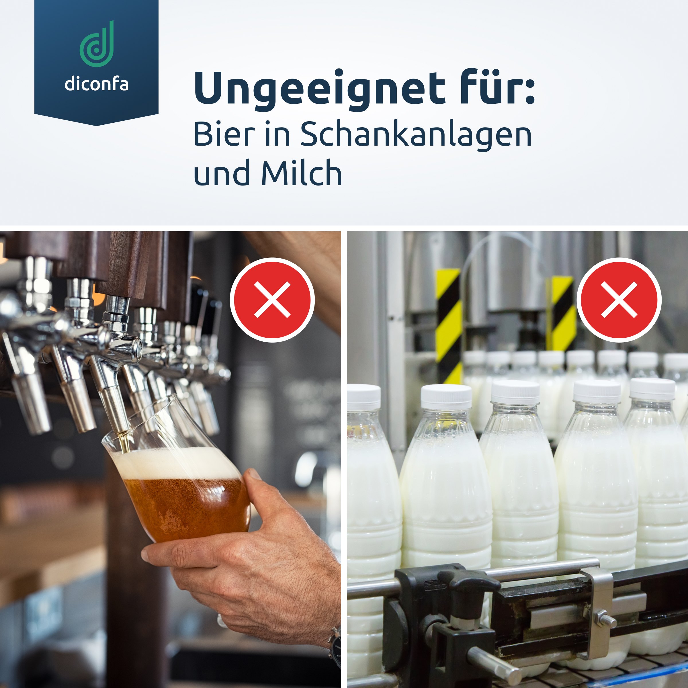 diconfa Gewebeschlauch ungeeinget für Bier in Schankanlagen und Milch