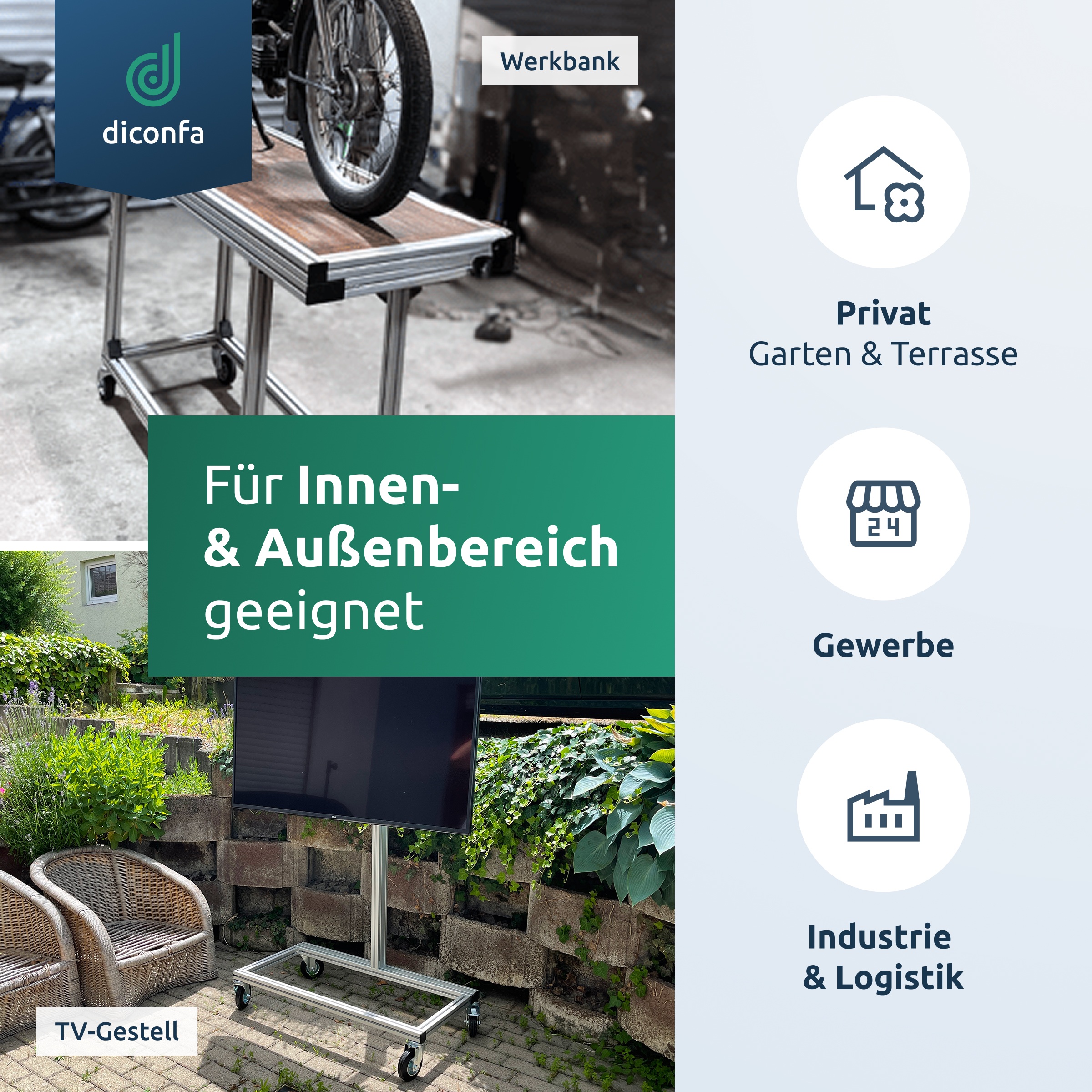 Aluprofil verschiedene Größen nach Maß