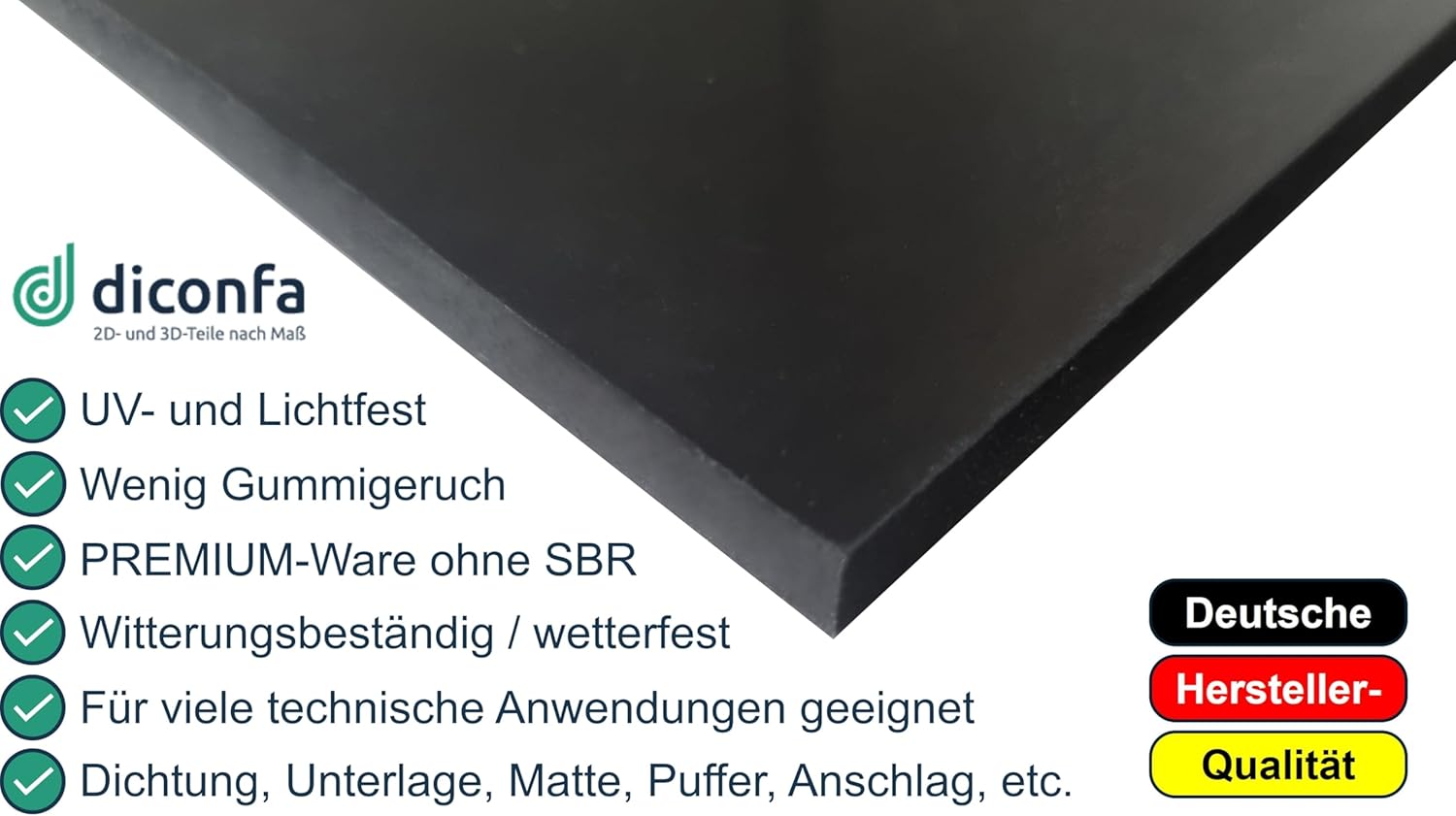 PROFILINE Gummistreifen EPDM nach Maß