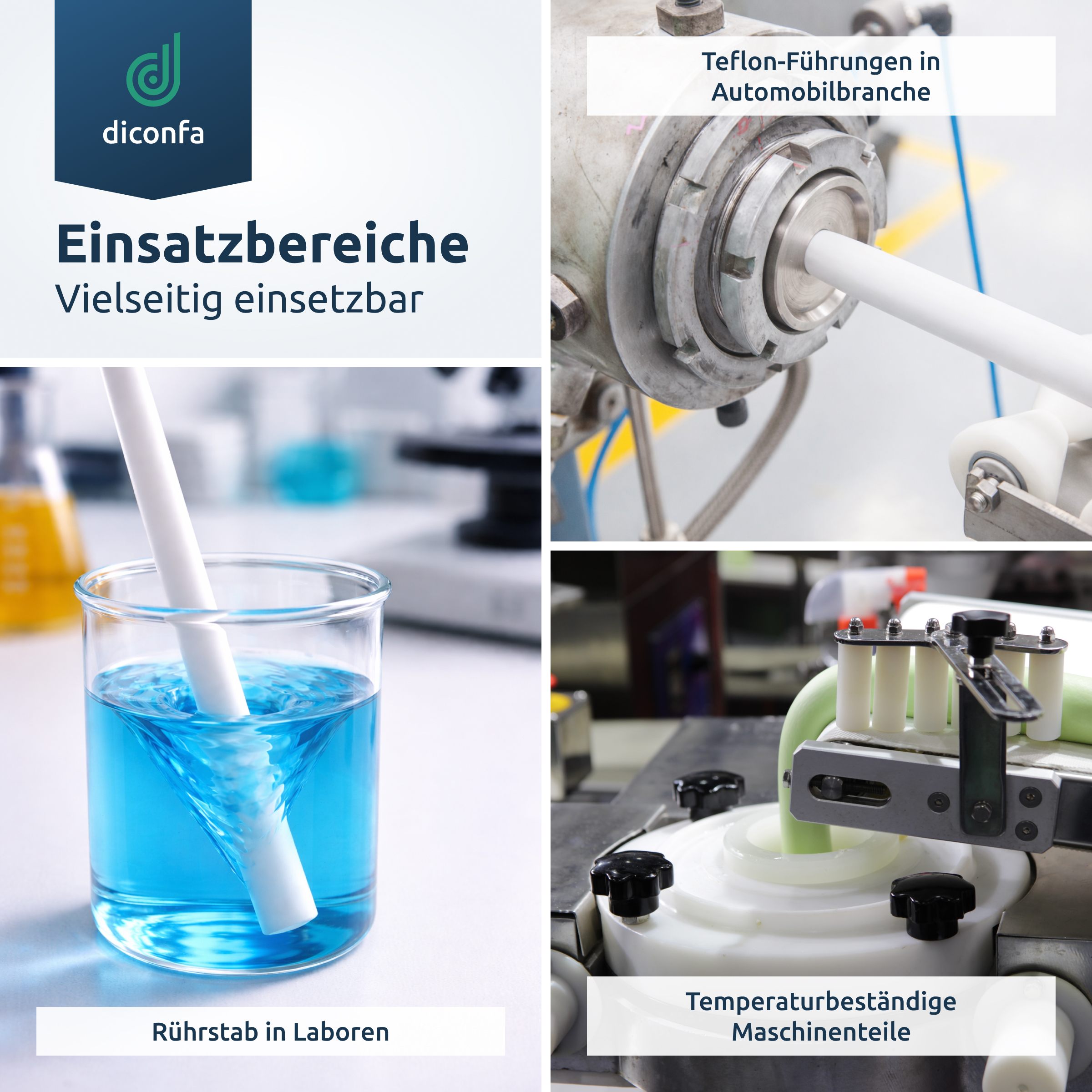 PTFE Teflon Rundstab nach Maß