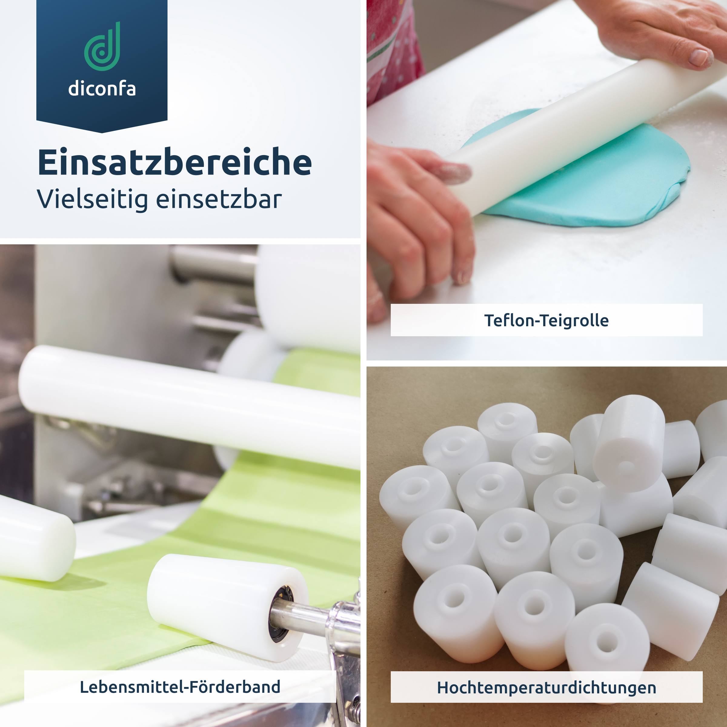 PTFE Teflon Rundstab nach Maß