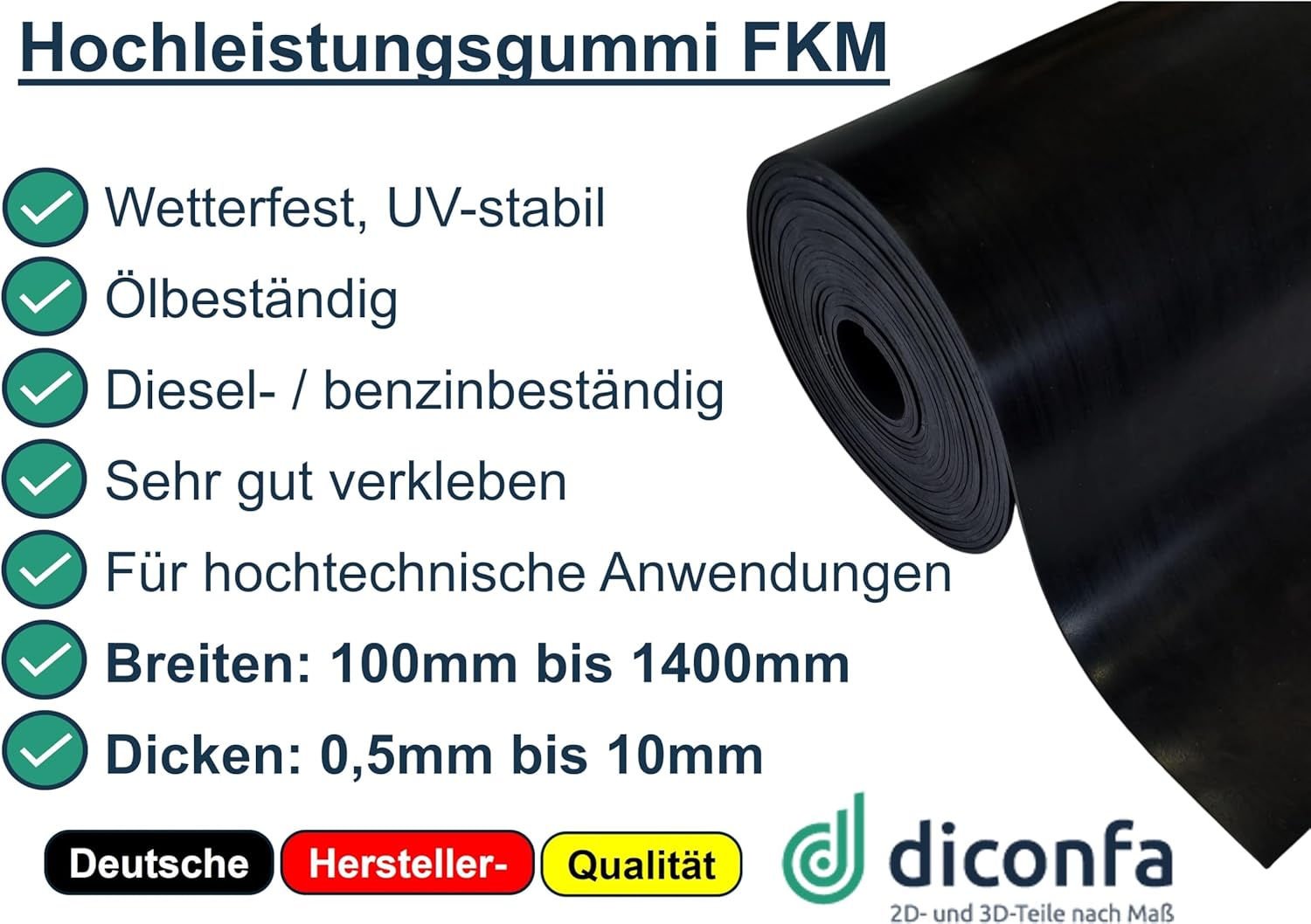 Gummimatte FKM nach Maß