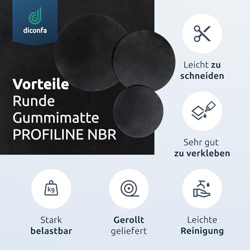 RUNDE Gummimatte PROFILINE NBR nach Maß