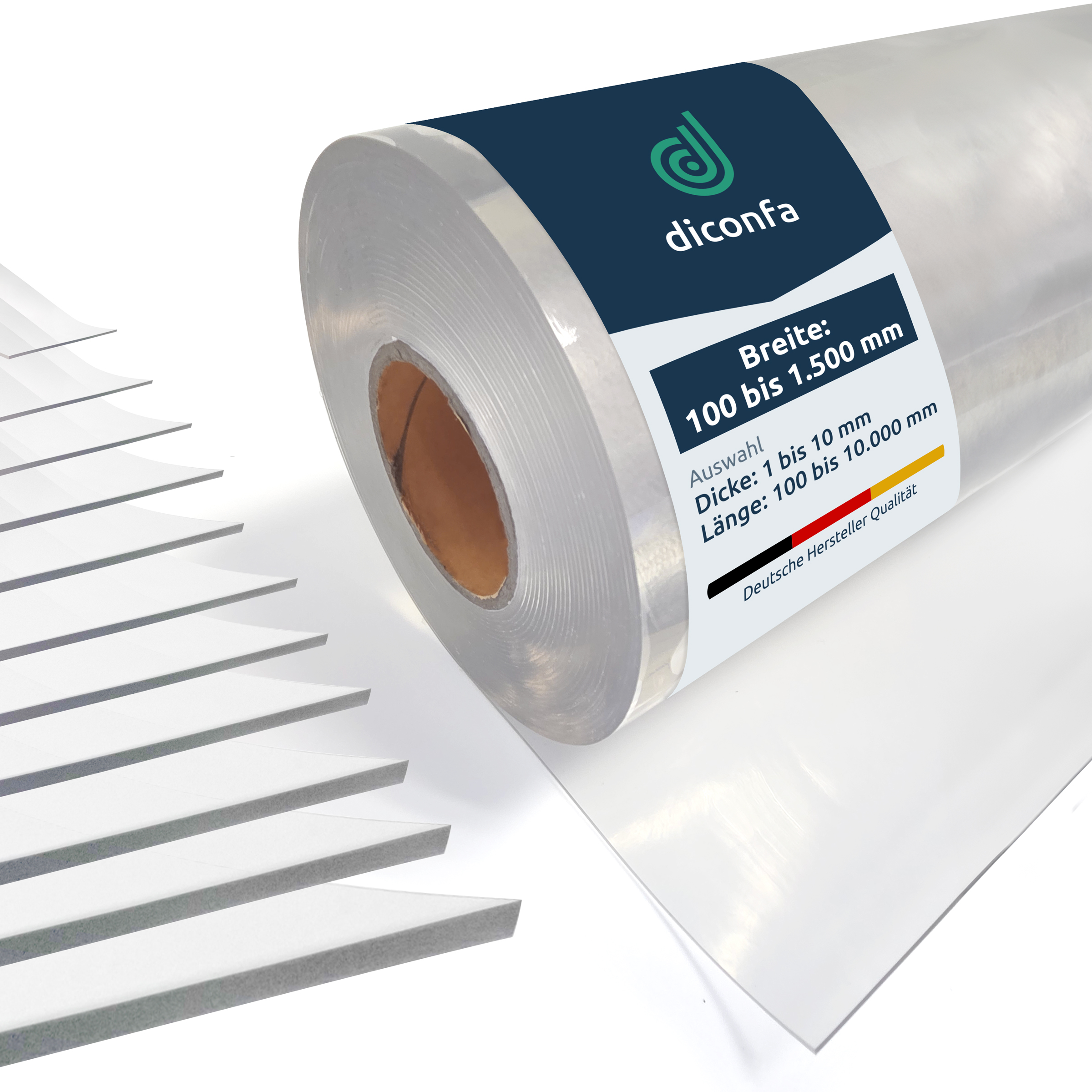 transparente Weich-PVC Platte nach Maß