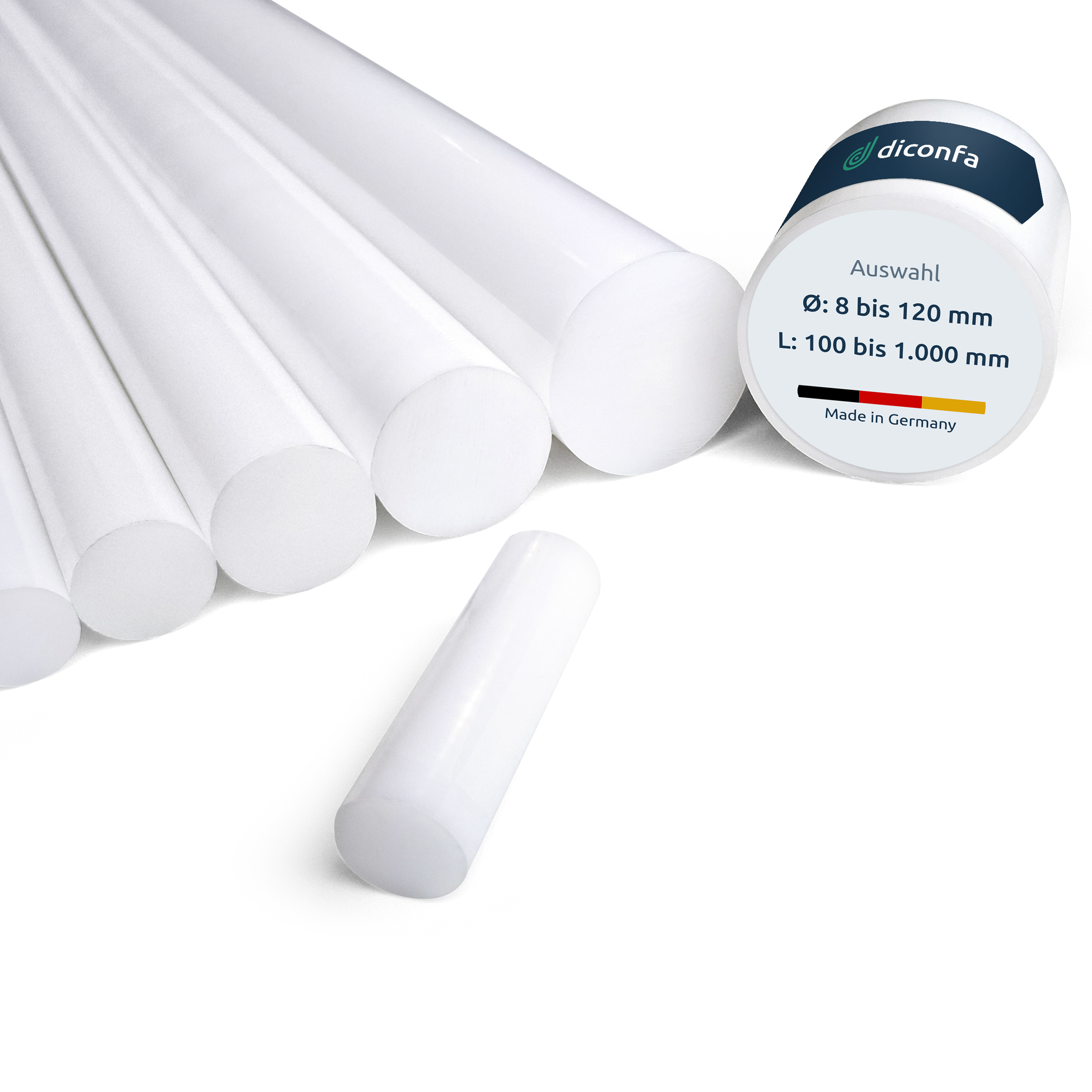 POM Rundstab natur nach Maß