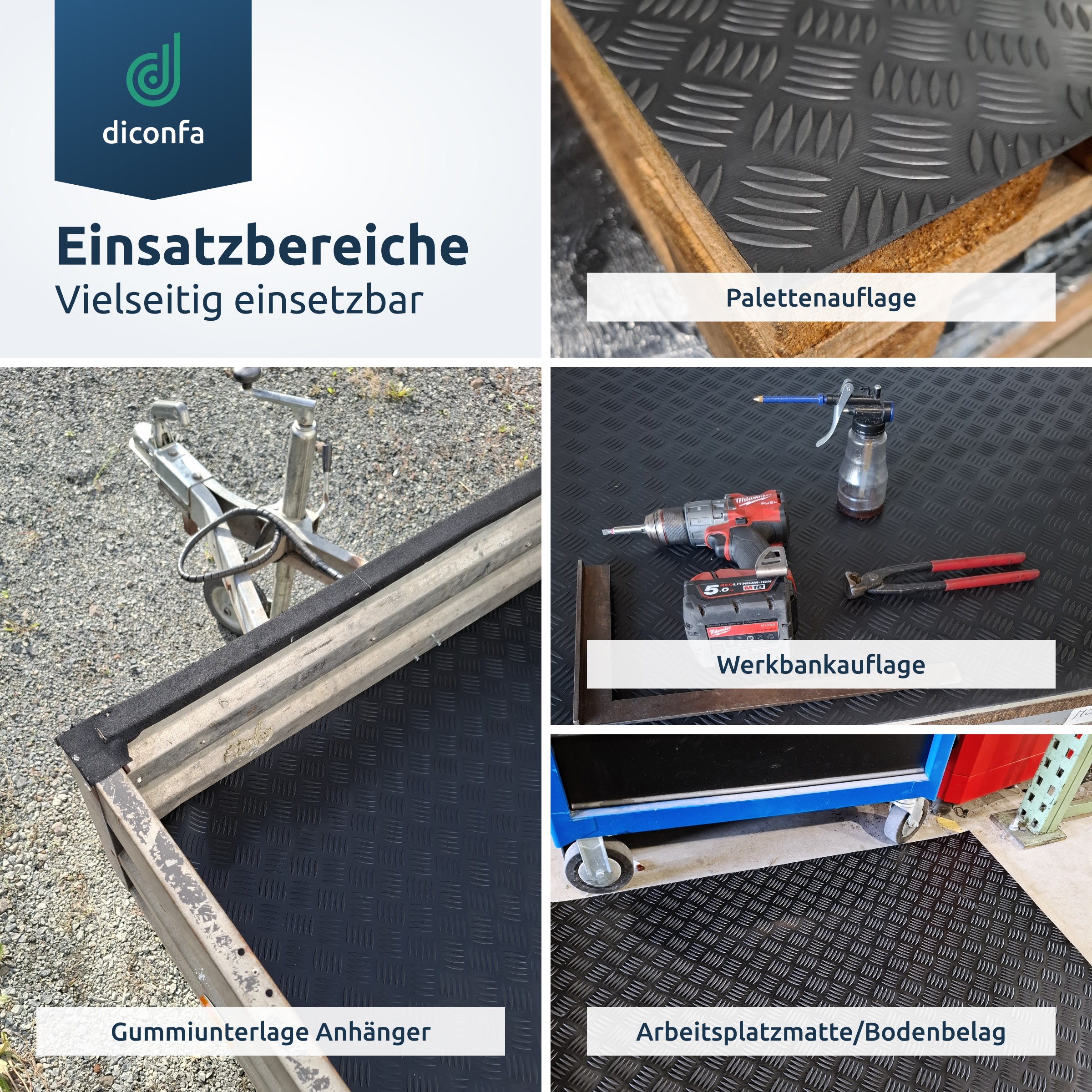 Hammerschlagmatte 3mm stark nach Maß