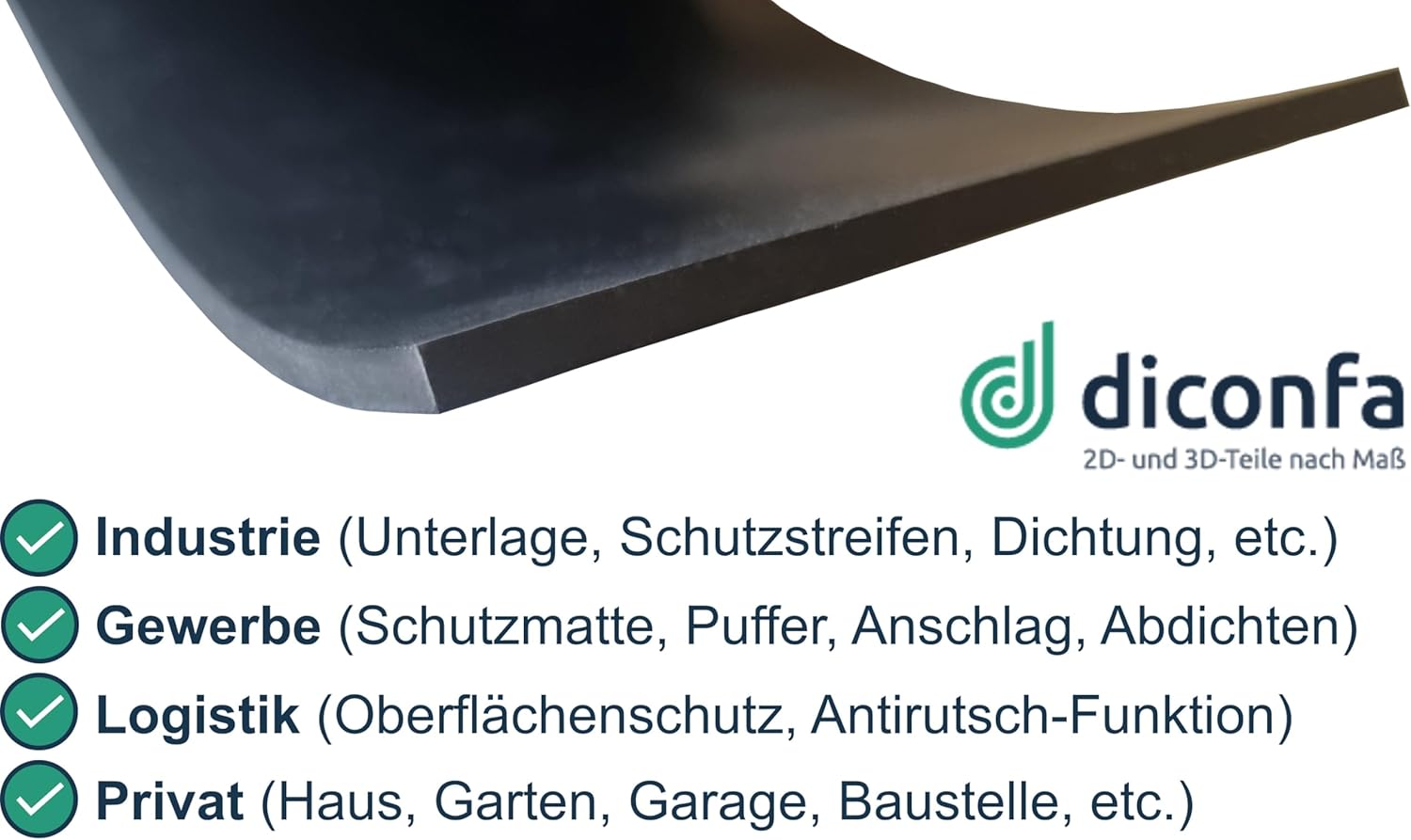 NBR Gummistreifen ÖL-BESTÄNDIG nach Maß