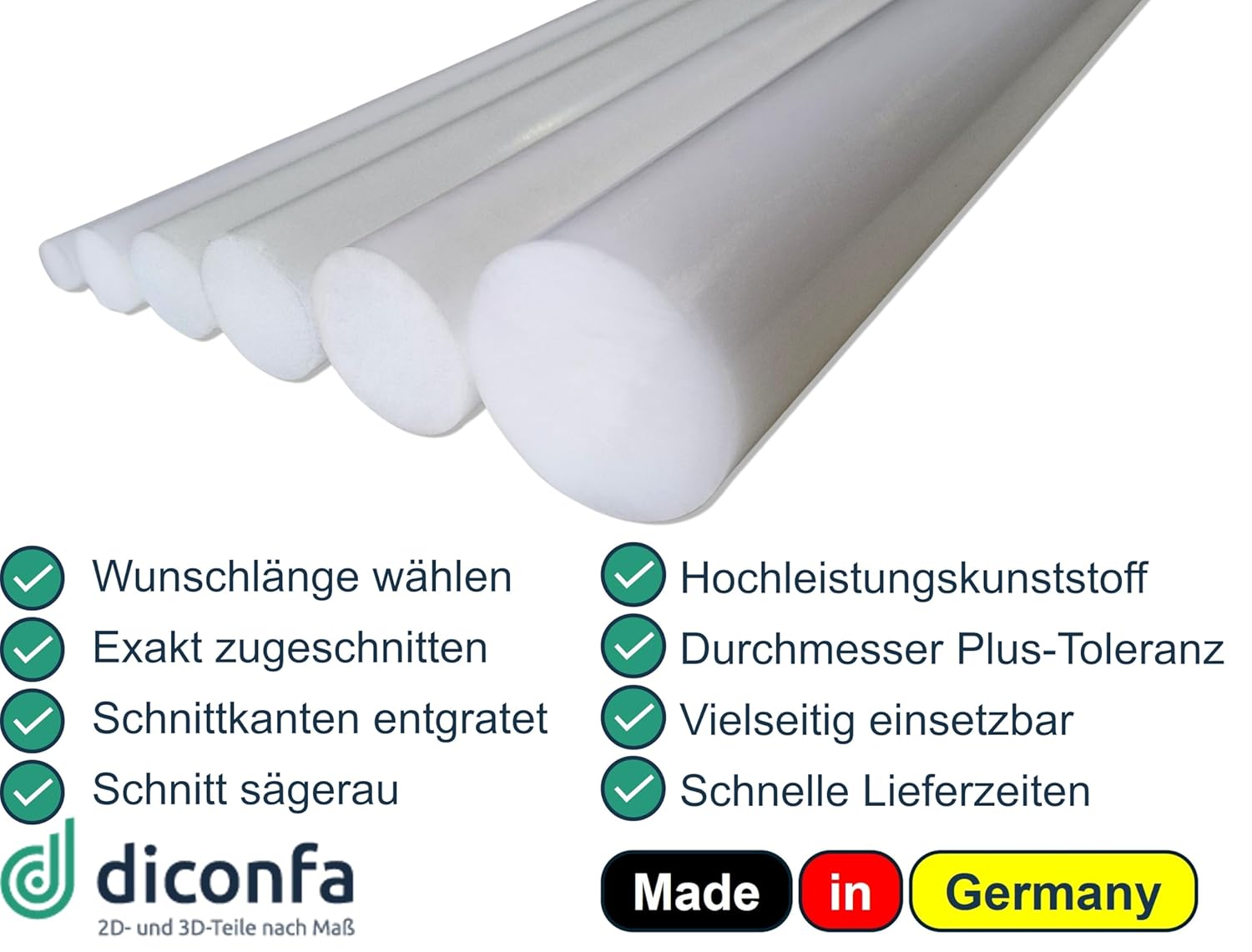 POM Rundstab natur nach Maß