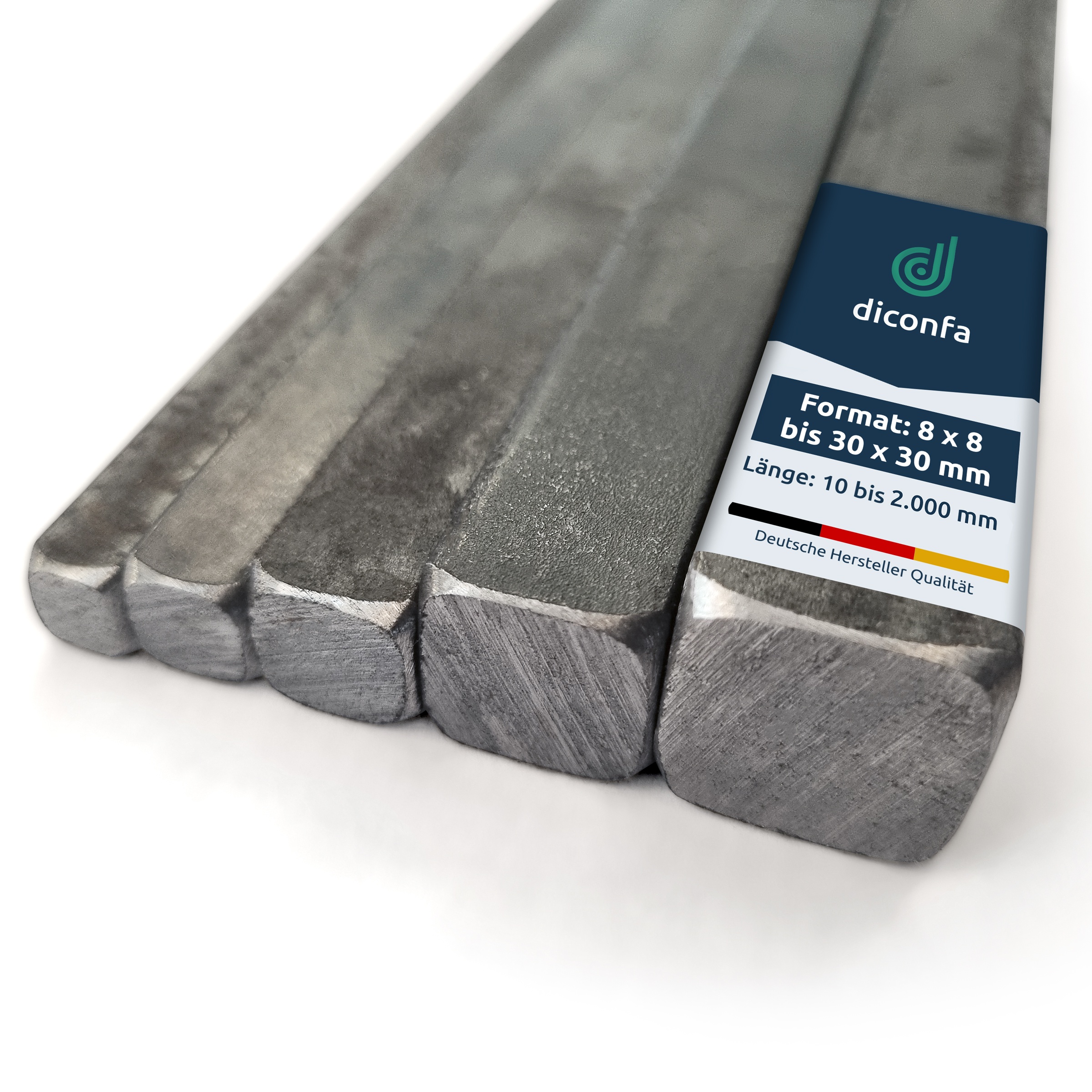 Vierkant Stahl S235JR ST37 nach Maß